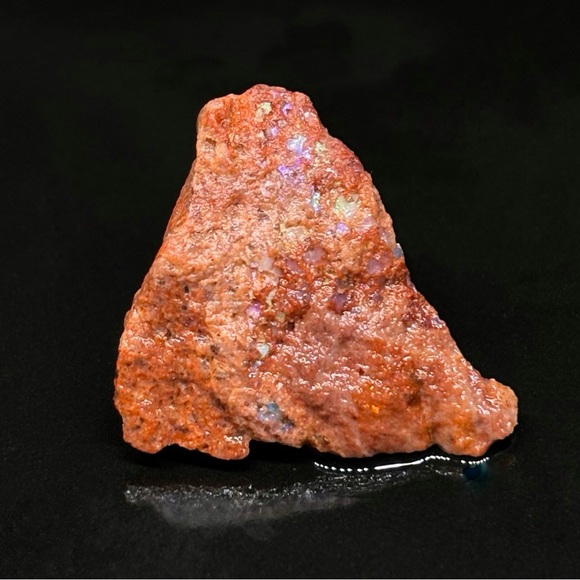 Unordinary Matrix Mexican Fire Opal Specimen With Sprouts of Blue & Green Color - Picture 1 of 13